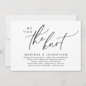 我々はロマンチックな駆け引き結婚のディナーを結んだ 招待状 (正面)