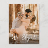 我々はロマンチック結婚な発表を駆け落とした ポストカード (正面)