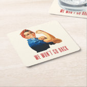 我々はロージー・リベーターに戻らない スクエアペーパーコースター (アングル)