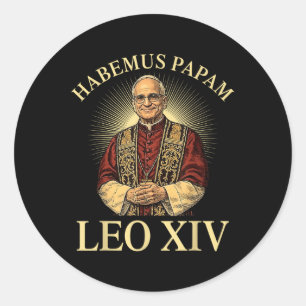 我々はローマ法王_ハベムス教皇2025バチカンLeo Xivを持っている ラウンドシール