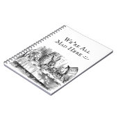 我々はワンダーランド茶の不機嫌アリスヴィンテージ ノートブック (左側)