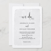 我々はヴィンテージ書結婚の 招待状 (正面)