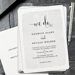 我々はヴィンテージ書結婚の 招待状