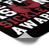 我々は一つのボクシンググローブ貧血鎌細胞Awとして戦う ポスター (角)