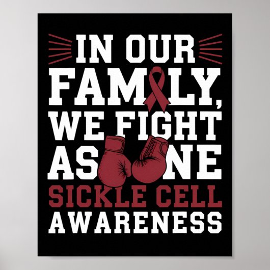 我々は一つのボクシンググローブ貧血鎌細胞Awとして戦う ポスター (正面)