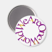 我々は一つの世界である（紫） マグネット (正面/裏面)