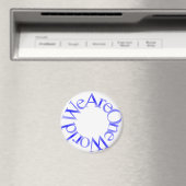 我々は一つの世界（青） マグネット (インサイチュ (食洗機))