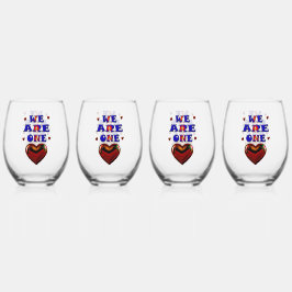 我々は一人だ ステムなしワイングラス