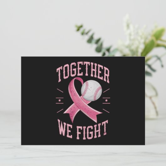 我々は一緒にソフトボール乳がん認識度 招待状 (スタンド正面)