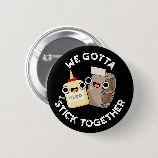 我々は一緒にプンダークBGを貼り付けなきゃ 缶バッジ (正面&裏面)