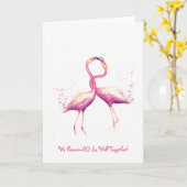 我々は一緒にラミン行く!グリーティングカード カード (黄色い花)