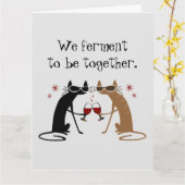 我々は一緒にワインパンでいることを熱望する カード (黄色い花)