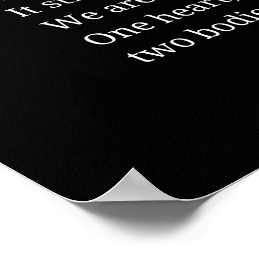 我々は一緒に愛の詩のポスターのウォールアートデコール属 ポスター (角)