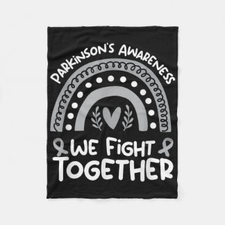 我々は一緒に戦うパーキンソン認識度_パーキンソン フリースブランケット