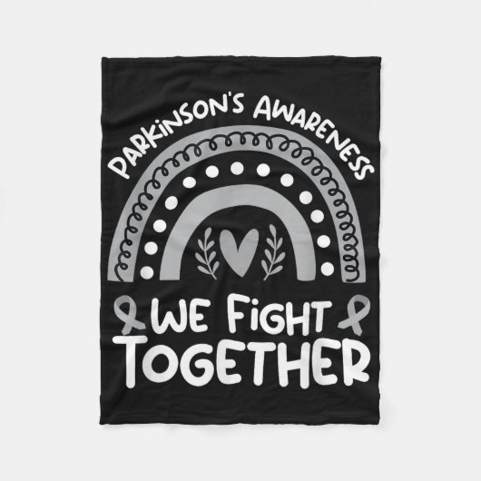 我々は一緒に戦うパーキンソン認識度_パーキンソン フリースブランケット (正面)