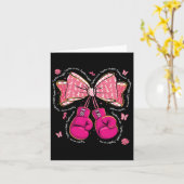 我々は一緒に戦う我々はボクシング手袋の胸を弓 カード (黄色い花)