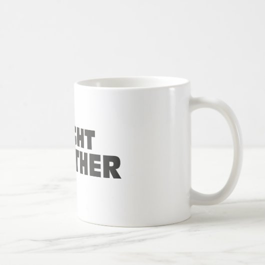 我々は一緒に戦う – 希望の戦い癌を治療 コーヒーマグカップ (右)