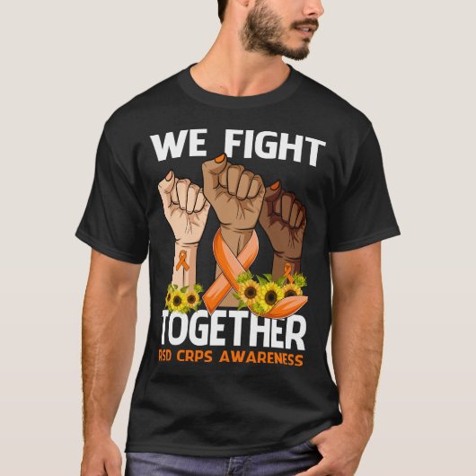 我々は一緒に戦うRSD CRPS認識度 Tシャツ (正面)