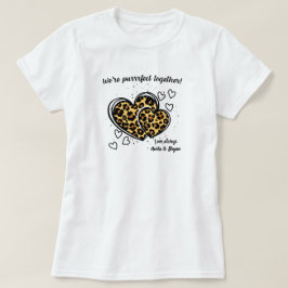我々は一緒にleopardハートを狙う tシャツ