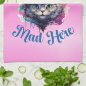 我々は不機嫌ここにいる – ワンダーランドのアリスインスパイアス キッチンタオル (折り畳み)