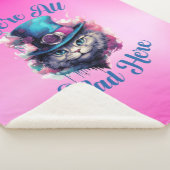 我々は不機嫌ここにいる – ワンダーランドのアリスインスパイアス シェルパブランケット (3/4)