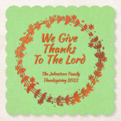 我々は与え主のリース名Sqに向かって行った ペーパーコースター (正面)