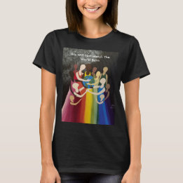 我々は世界が燃えるのを見ない(言葉で) Tシャツ
