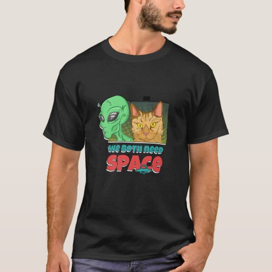 我々は両方の必要性宇宙 Tシャツ (正面)