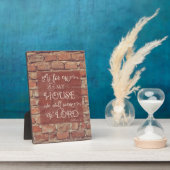 我々は主に仕える – ヨシュア24時15分 フォトプラーク (側面)