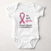 我々は乳がんと闘う ベビーボディスーツ (正面)