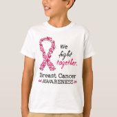 我々は乳がんと闘う Tシャツ (正面)