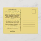 我々は二つの蜂の引用文おもしろいとなるだ結婚ろう 案内ポストカード (裏面)