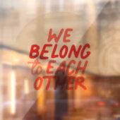 我々は互いに属している – Circle Window Stick ウィンドウサイン (シート2)