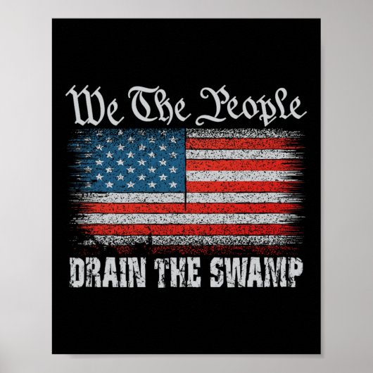 我々は人々が沼のアメリカ合衆国Pを排水する ポスター (正面)