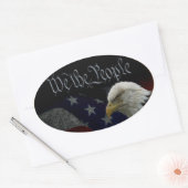 我々は人々の象徴 楕円形シール (封筒)