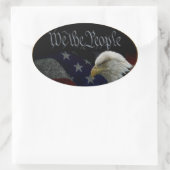 我々は人々の象徴 楕円形シール (バッグ)