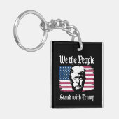 我々は人々はドナルド・トランプのサポートと2024 キーホルダー (正面左)