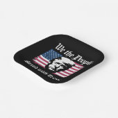 我々は人々はドナルド・トランプのサポートと2024 ペーパープレート (傾斜あり)