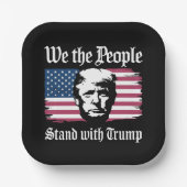 我々は人々はドナルド・トランプのサポートと2024 ペーパープレート (正面)