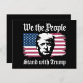 我々は人々はドナルド・トランプのサポートと2024 ポストカード (正面/裏面)
