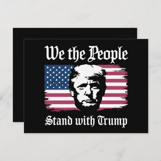 我々は人々はドナルド・トランプのサポートと2024 ポストカード (正面/裏面)