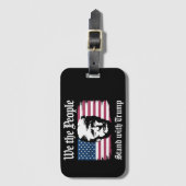 我々は人々はドナルド・トランプのサポートと2024 ラゲッジタグ (正面縦)
