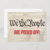我々は人々は怒っているヴィンテージの外観 ポストカード (正面/裏面)