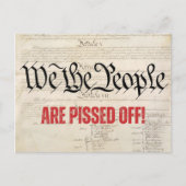 我々は人々は怒っているヴィンテージの外観 ポストカード (正面)