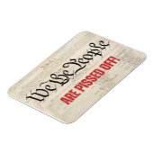 我々は人々は怒っているヴィンテージの外観 マグネット (左側)