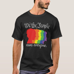我々は人々は誰もがLGBTレズビアンのゲイプリドを意味する Tシャツ