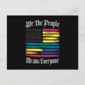 我々は人々を意味する誰もがLGBTゲイプライドギフト ポストカード (正面)