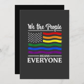 我々は人々を意味するLGBTQプライド月 セーブザデート (正面/裏面)