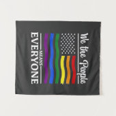 我々は人々を意味するLGBTQプライド月 タペストリー (正面(横))