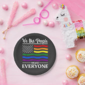 我々は人々を意味するLGBTQプライド月 ペーパープレート (パーティー)
